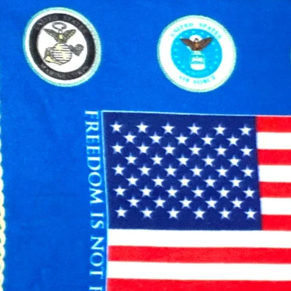 American Flag, Veterans Disabled for Life Memorial, Fleece, Throw Blanket,  USA - Picture 10 of 15